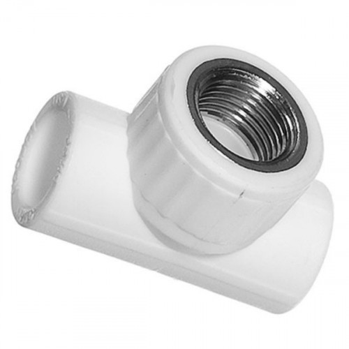 ПП  Тройник  комбинир. 20х1/2"  НР  Valfex/ (100/25) Белый