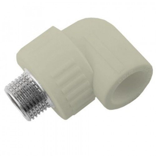 ПП  Уголок  комбинир. 25х3/4"  НР  Aquapipe