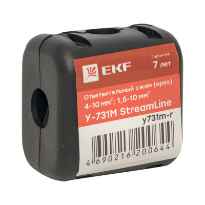 EKF Ответвительный сжим (орех) У731М (4-10 мм2, 1,5-10 мм2) стикер StreamLine y731m-r