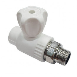 ПП  Кран шаровый  д/радиат. ПРЯМ. 25х3/4"  Aquapipe