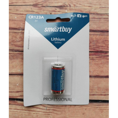 Батарейка CR123 SmartBuy 1xBL (12/144)