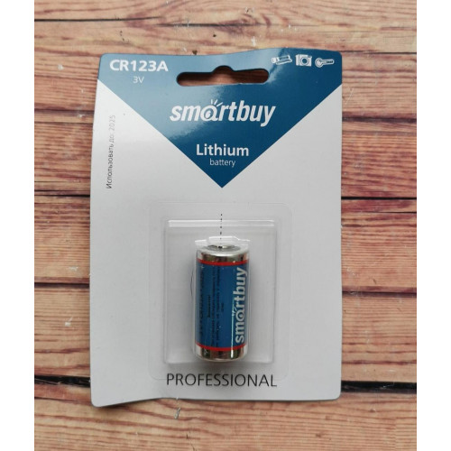 Батарейка CR123 SmartBuy 1xBL (12/144)