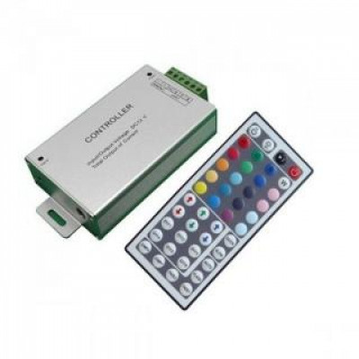 Apeyron/OGM Контроллер RGB 12V 216W 3x6A пульт кнопочный 132x62x24 C4-02
