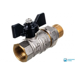 Кран шаровой со сгоном 1/2'' бабочка  LD PRIDE