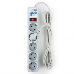Сетевой фильтр Power Cube B 5гнёзд 0.5м 2200Вт белый (30)