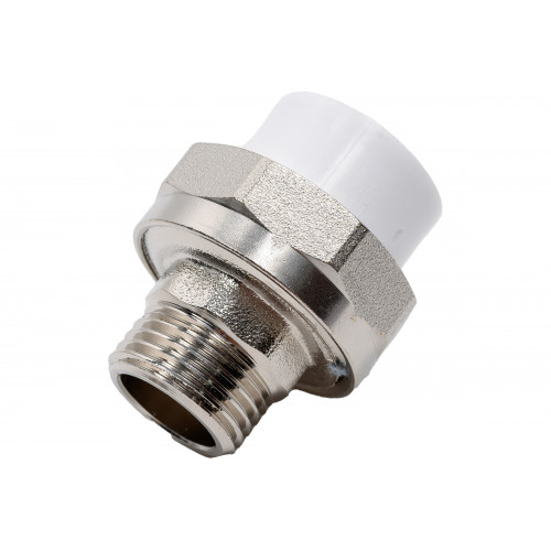 ПП  Американка  20х1/2"  ВР  AQUAGID/EVER® plast БЕЛЫЙ (Россия)