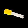 EKF Наконечник штыревой втулочный изол. НШвИ 6,0-18 желтый (уп.50шт, цена за уп) nhvi-6.0-18