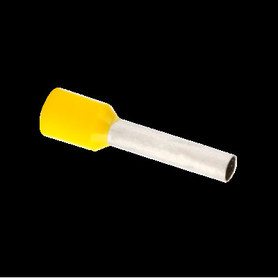 EKF Наконечник штыревой втулочный изол. НШвИ 6,0-18 желтый (уп.50шт, цена за уп) nhvi-6.0-18