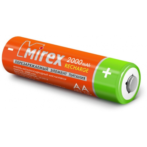 Аккумулятор Ni-MH Mirex HR6/AA 2000mAh 1.2V