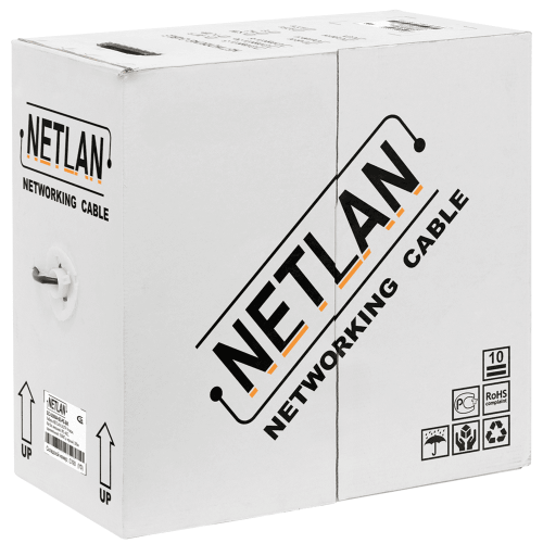 Кабель NETLAN EC-UU004-5E-PVC-GY Cat 5e для внутренней прокладки