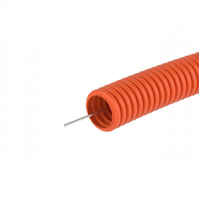 Труба гофрированная ПНД 20мм оранжевый U-Plast (100)