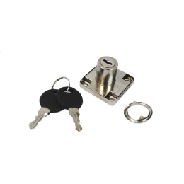 Замок мебельный `ЧИБИС" 138 d-19-22мм (хром)