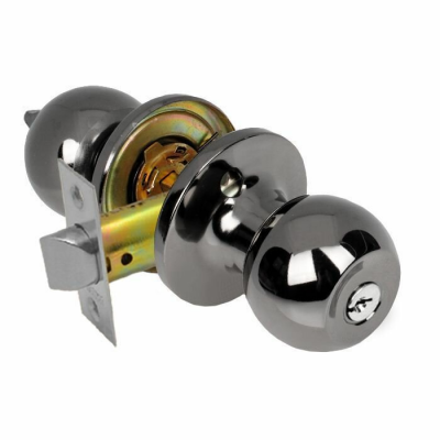 Защелка дверная `ЧИБИС` 3067 GR-ВК шарик (серый графит) фикс в кор (10702070/071021/0323636, КИТАЙ)