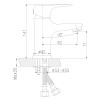 Смеситель для умыв  монолит хром ROSSINKA RS31-11