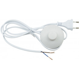 Uniel сетевой шнур 2A 500W 1,7м с вилкой и выкл. для бра (с диммером) белый UCX-C30/02A-170 WHITE