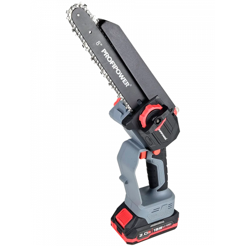 Аккумуляторная бесщ. цепная пила 18B mkGSt-18V - 2шт Li-ion.,2.0Ач, Шина 6"(15см) цепь 1/4-37зв