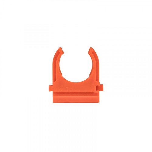 Крепёж-клипса для трубы D20мм оранжевый U-Plast (100)
