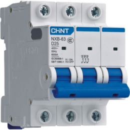 CHINT Авт. выкл. NXB-63S 3P 10А 4.5kA х-ка C (R)