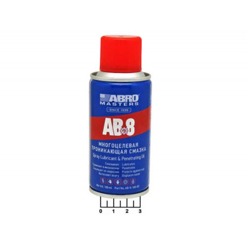 ABRO.Смазка-спрей многоцелевая проникающая (100 мл) AB-8-100-R