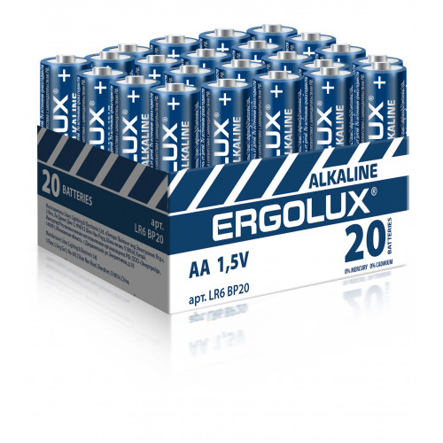 Батарейка LR 6 Ergolux б/б 20Box Промо (480)