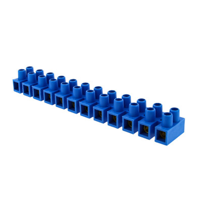EKF колодка винтовая (ЗВИ) 12 пар 12мм 16А полистирол синяя (уп.10шт.)