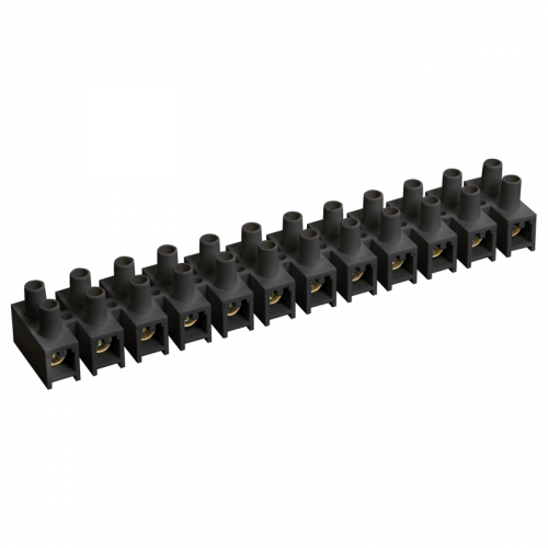 Колодка клеммная  10А 1.5-6мм² черный TDM ЗВИ-10 (10)