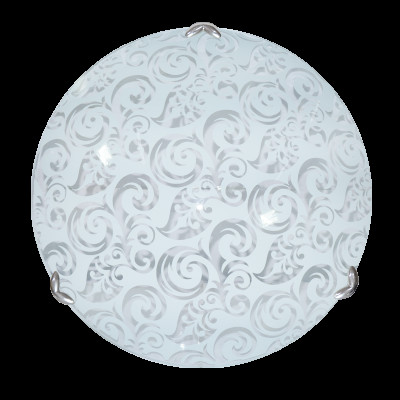 Светильник Агора d250 белый/глянец/хром 1х60W E27 НПБ-250 н.