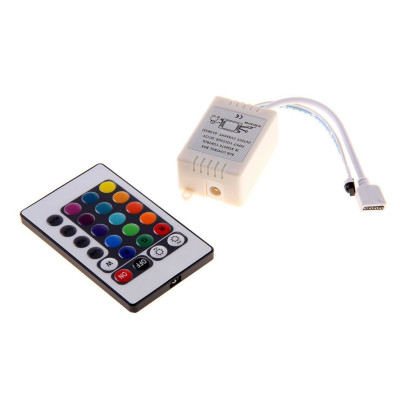 General Контроллер для св/д ленты 12V 80W RGB  с белым ИК пультом GDC-RGB-80-I-IP20-12,5118