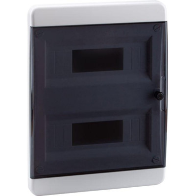 КЭАЗ Корпус пластиковый Встраиваемый OptiBox P-CVK-1-18-IP41 Прозрачная черная дверь145781К