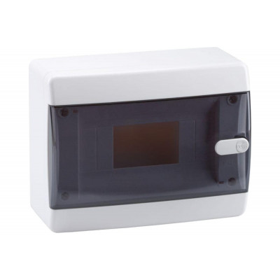 КЭАЗ Корпус пластиковый Навесной OptiBox P-UNK-1-04-IP41 Прозрачная черная дверь279154К