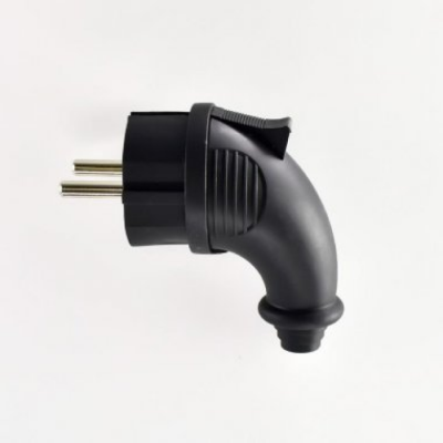 Lezard вилка угловая каучук 2Р+РЕ 1х16А 220-240V 106-0400-0108