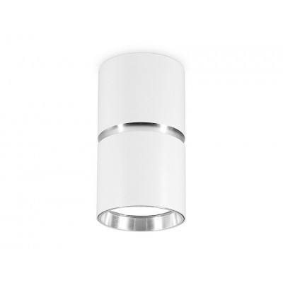 Ambrella св-к накл. спот MR16 GU10 max12W белый цилиндр 55x100 TECHNO SPOT TN213115 WH/CH