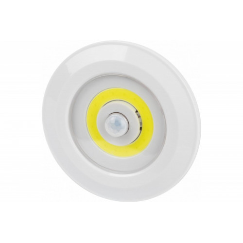ЭРА фонарь пушлайт SB-804 3W(110lm) с датчиком движ. COB (3хAAA) IP20  5300