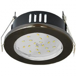 Ecola GX53-H9 св-к  IP65 Черный хром 98x55 FB5365ECB