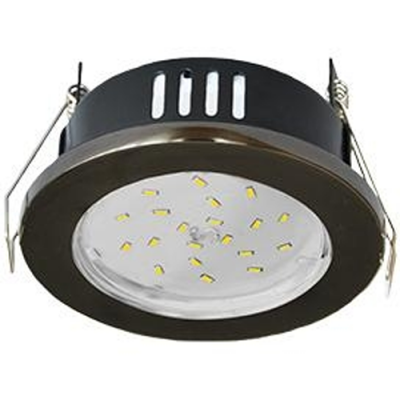 Ecola GX53-H9 св-к  IP65 Черный хром 98x55 FB5365ECB