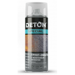 DETON Special Грунт-эмаль аэрозоль 520мл молотковая СЕРЕБРИСТО-ЧЕРНЫЙ арт.DTN-A70887