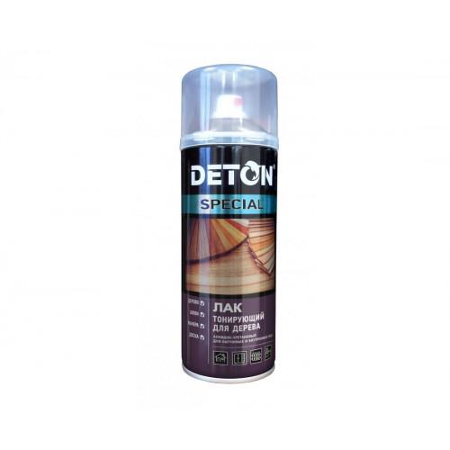 DETON Special Лак аэрозоль 520мл тонирующий защитный д/дерева ОРЕХ арт.DTN-A07306