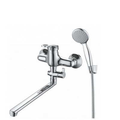 Смеситель для ванны GROSS AQUA 7237258-35L(F) Base с длинным изливом 350 мм
