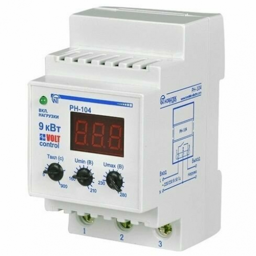 Реле напряжения РН-104 40А DIN