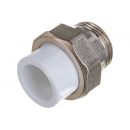 ПП  Американка  20х3/4"  НР  AQUAGID БЕЛЫЙ