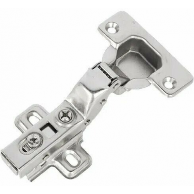 Петля 4-шарнирная `SANBERG` полунакл с доводч 3D Clip-On (ник) EPX35CO110HO регулировка в 3 плоскостях (10702070/090622/3173905, КИТАЙ)
