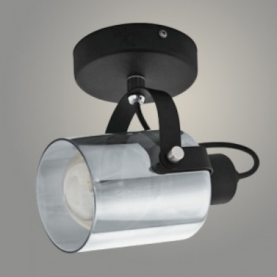 Спот 1121/1 BK черный 1х60W E27 h200
