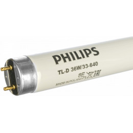 Лампа люминесцентная PHILIPS TL-D 36W/33-640, 36 Вт, цоколь G13, в виде трубки 120 см