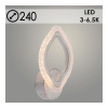 Бра LI8407/1B WT+FGD PAT бел/зол.пат. 14W 3000-6500K d240, HN23