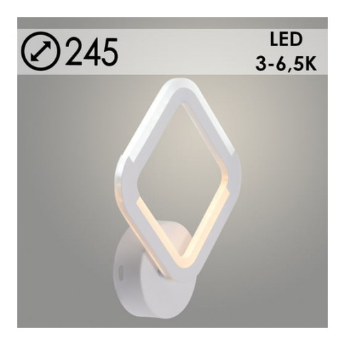 Бра LI9821A/1 WT белый LED 16W 3000-6500K d245, HN23
