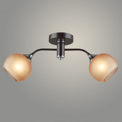 Люстра N5965/2 COFFEE+CR кофе/хром 2x40W E27 d540 h225, QH23