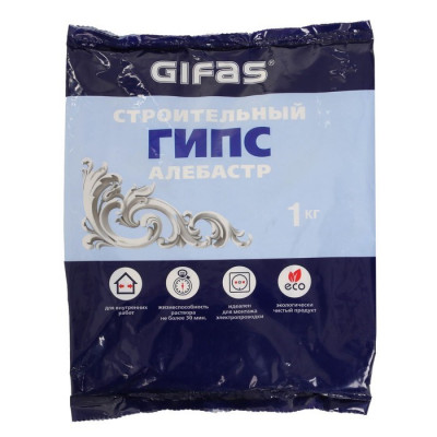 Гипс строительный "GIFAS" 1кг