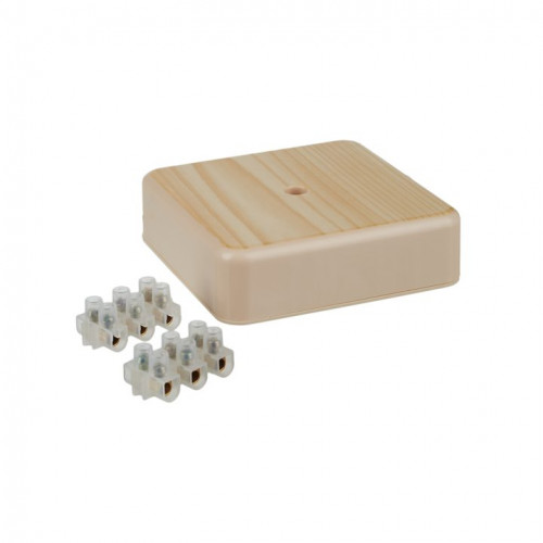Коробка распаячная КР 100х100х44 ОП сосна, с клем. колодкой, IP40, инд. штрихкод TDM (кр.24шт)
