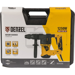 Перфоратор электрический RHV-1250-30, SDS-plus, 1250 Вт, 5 Дж, 3 плюс 1 реж.// Denzel