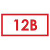 Наклейка "12В" 10х15мм